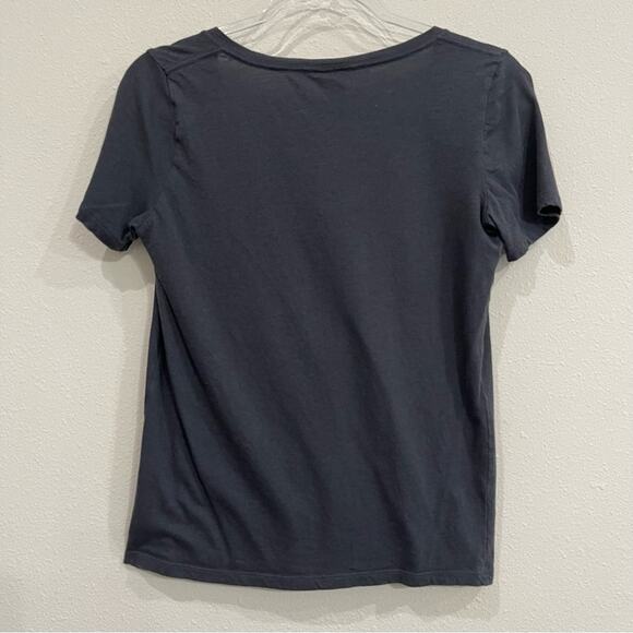 Pink Victoria's Secret Breakfast Crew Charcoal Gray Short Sleeve Tee - Small - Picture 6 of 9